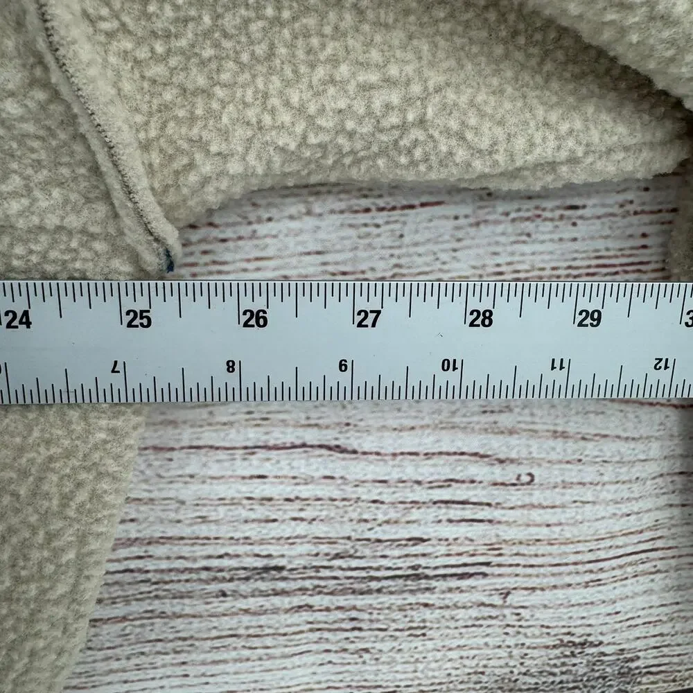 We the Free People Crop Oversize Sherpa Fleece Hoodie Womens XS Beige Boxy